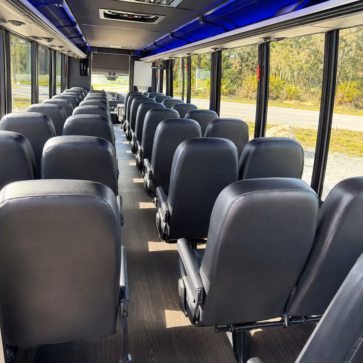 30 passenger minibus interior