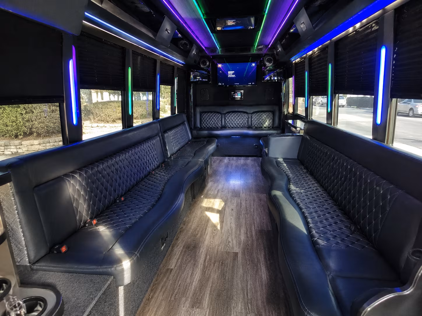 hayward 15 passenger party bus interior
