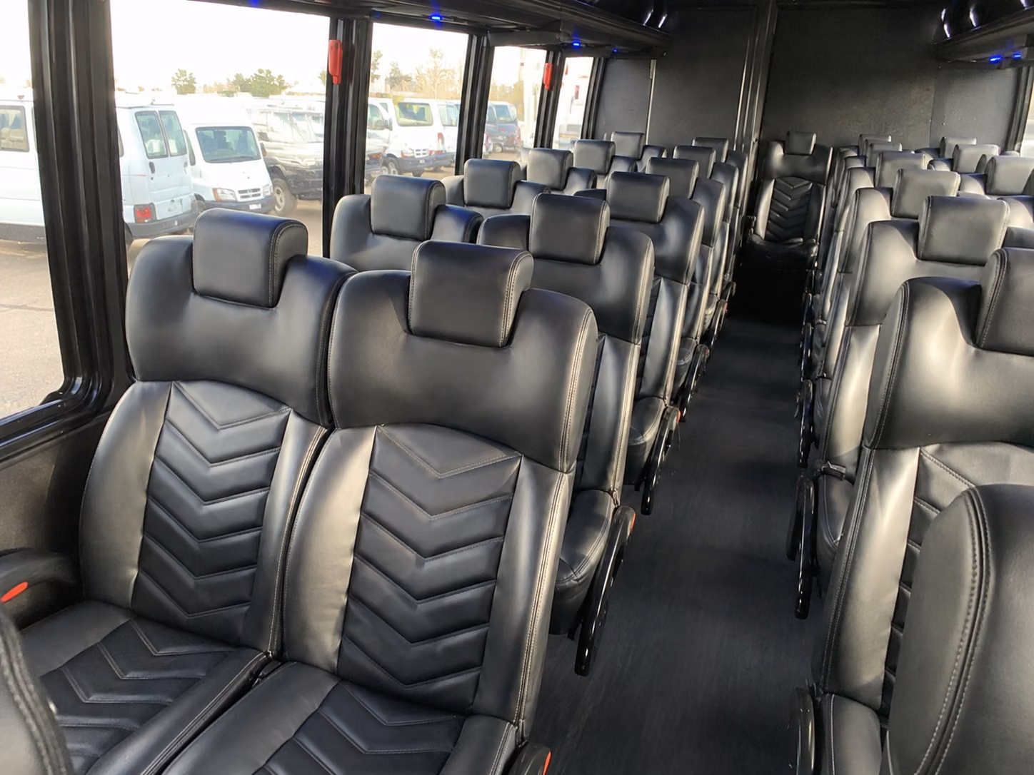 hayward 18 passenger minibus inside