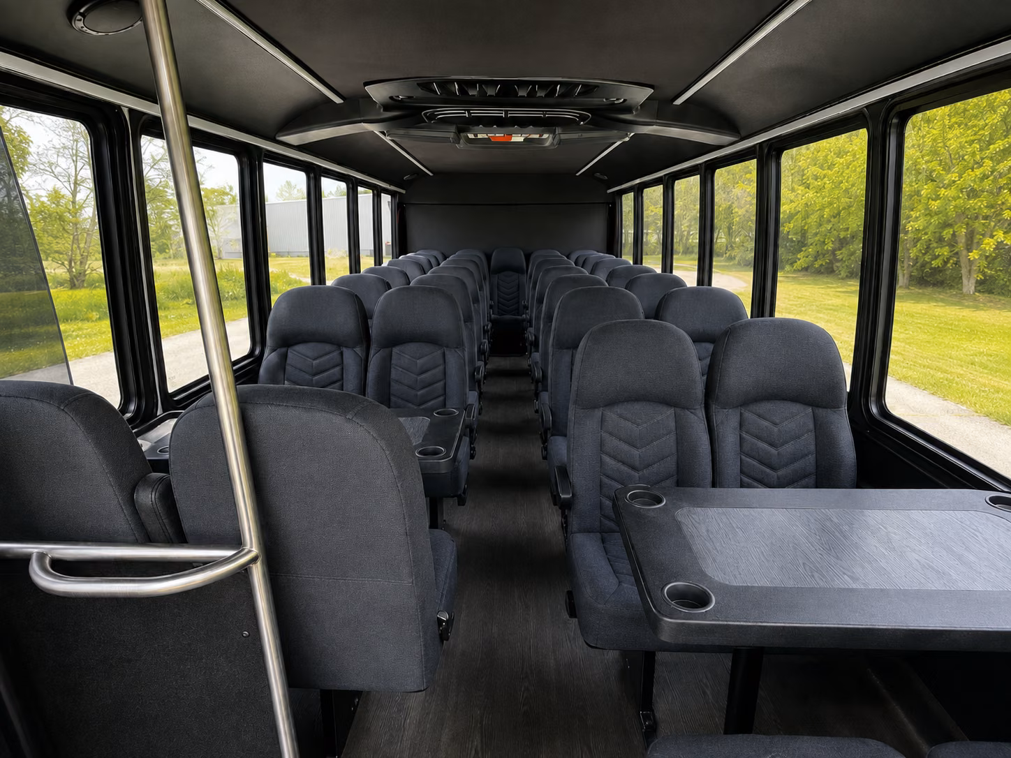 hayward 20 passenger minibus inside