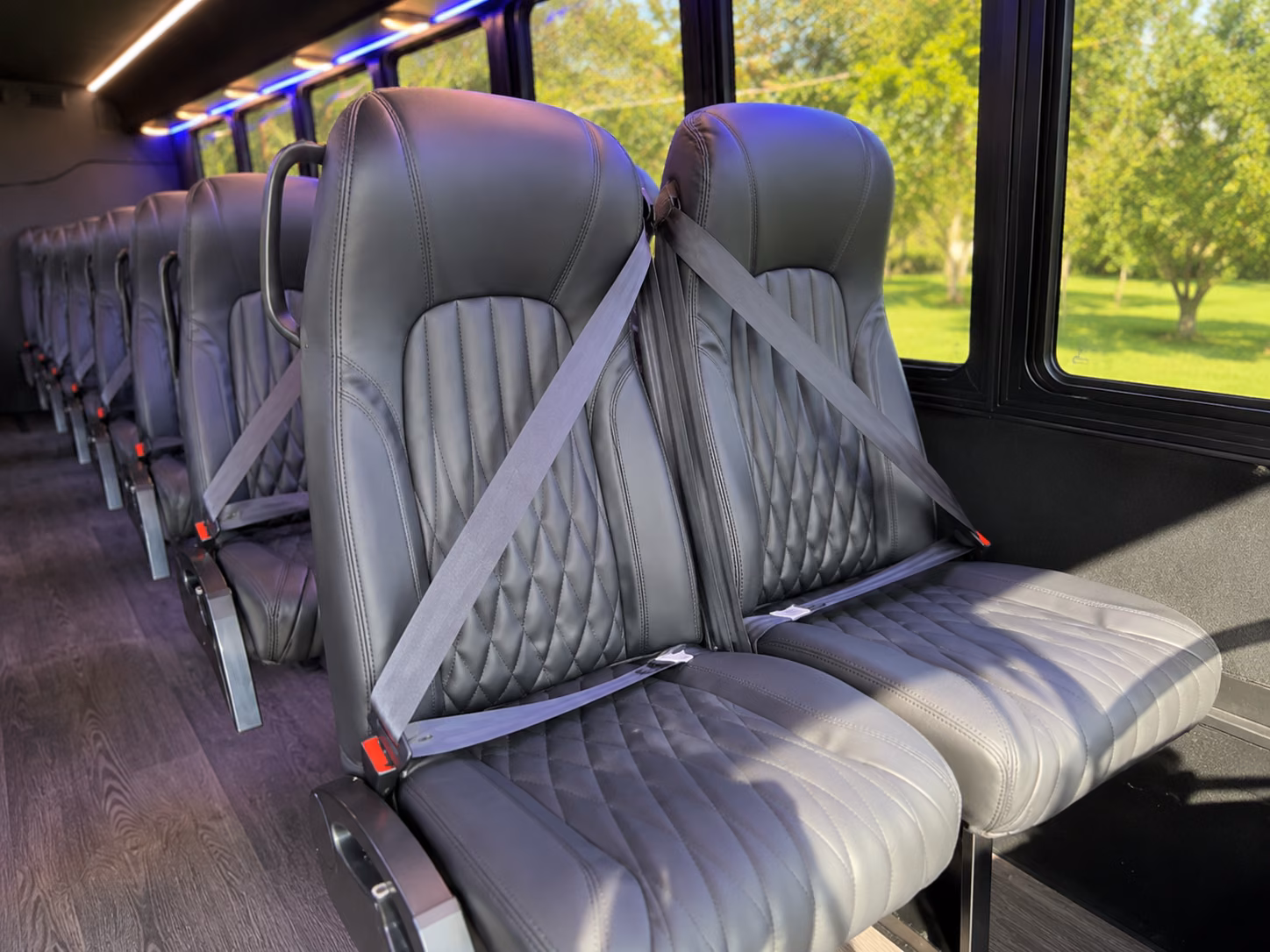 hayward 20 passenger minibus interior