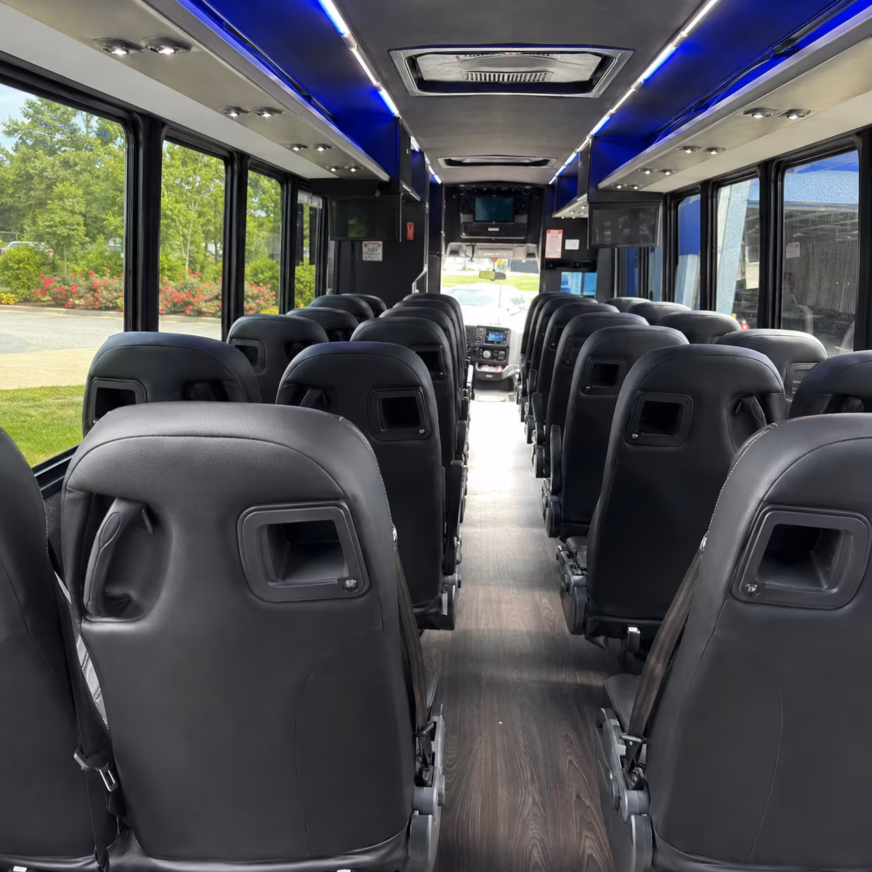 hayward 25 passenger minibus interior