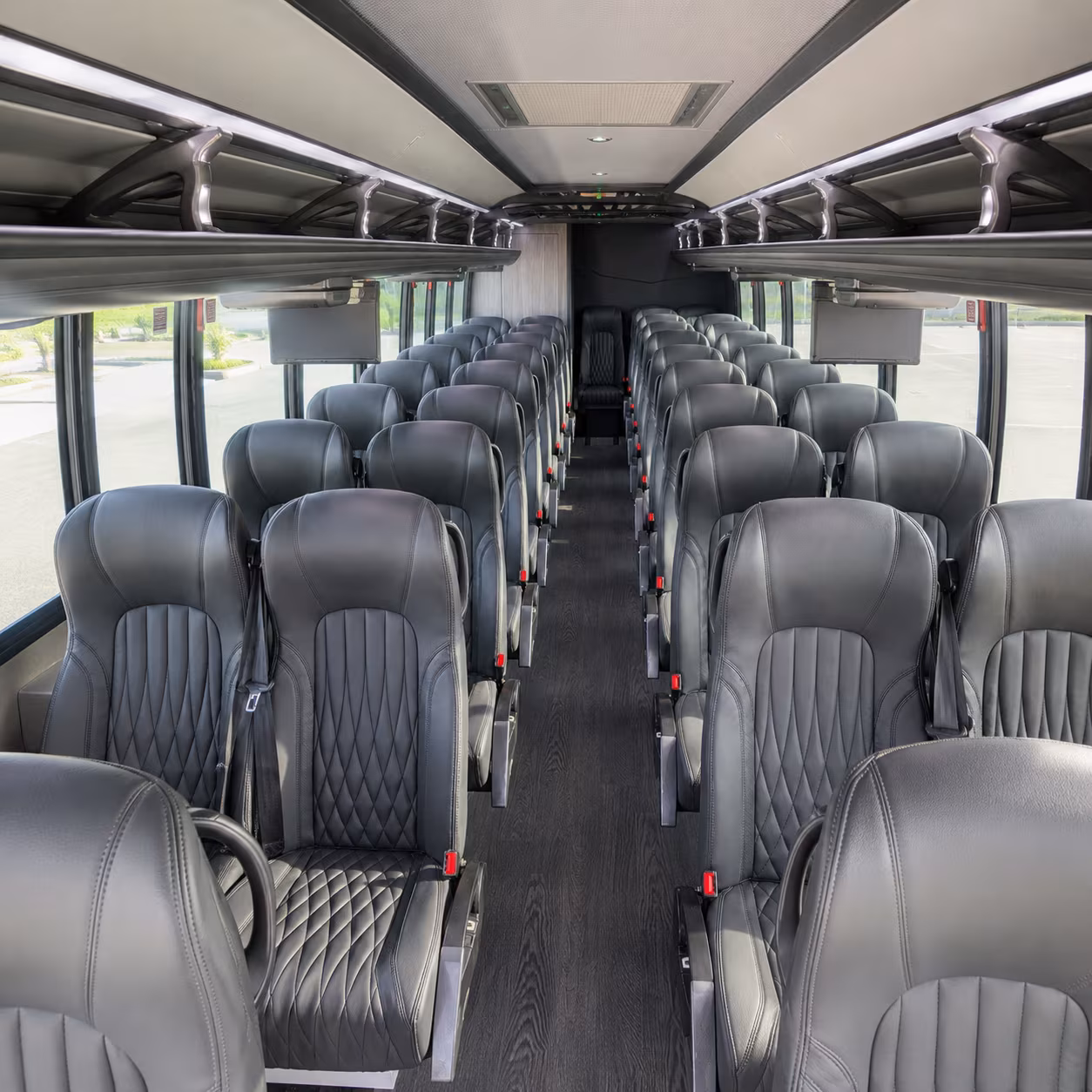 hayward 28 passenger minibus inside