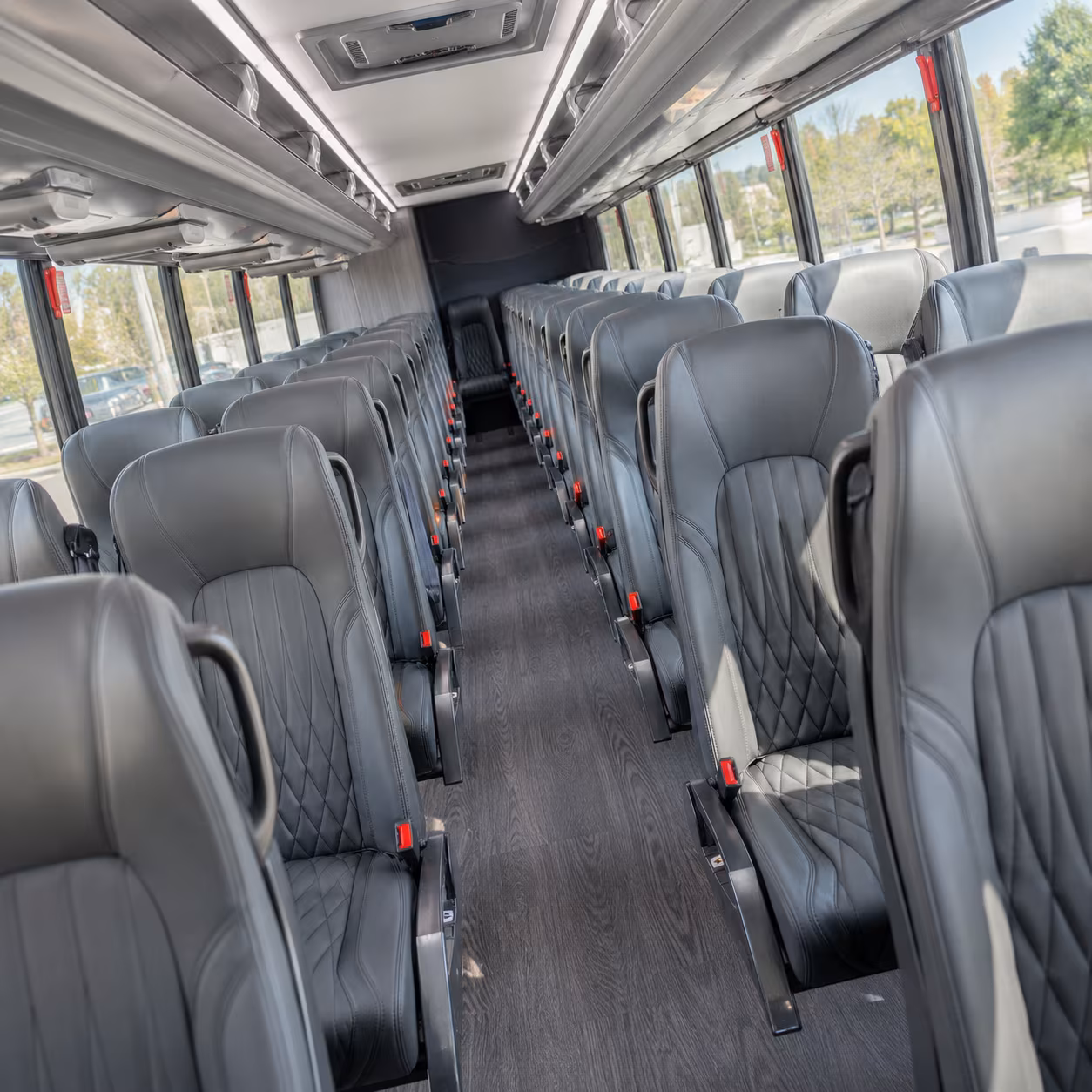 hayward 28 passenger minibus interior