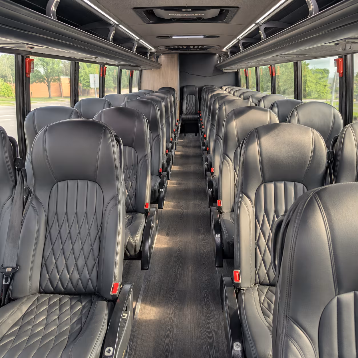 hayward 30 passenger minibus inside