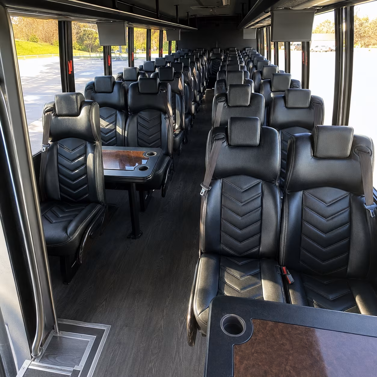 hayward 35 passenger minibus interior