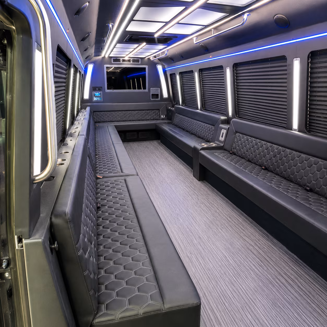 hayward 40 passenger party bus interior