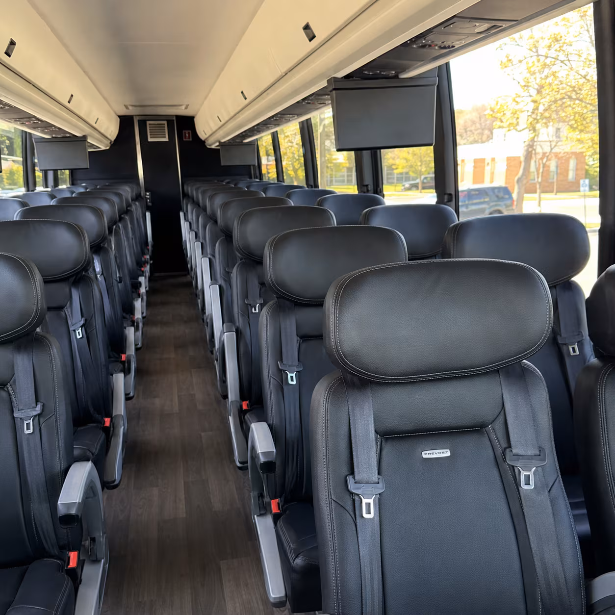 hayward 45 passenger charter bus inside