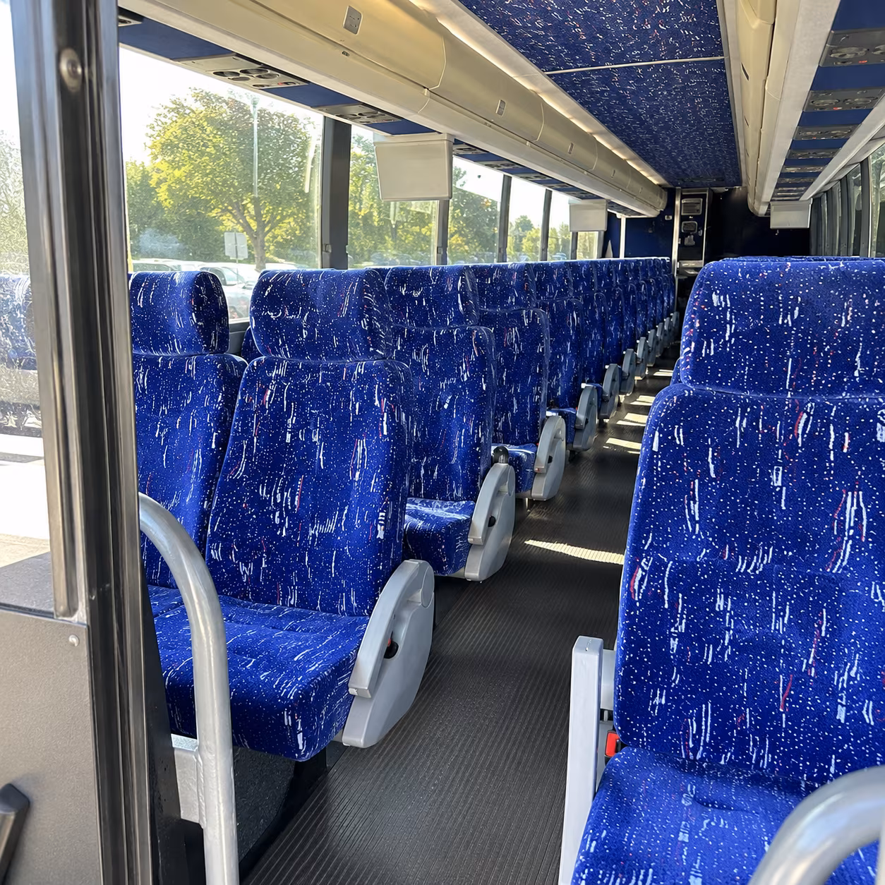 hayward 50 passenger charter bus inside