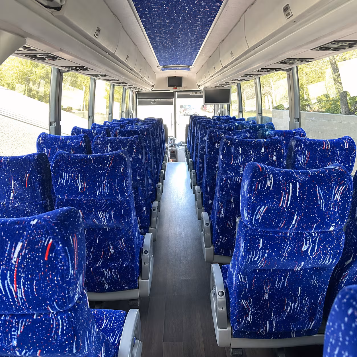 hayward 50 passenger charter bus interior