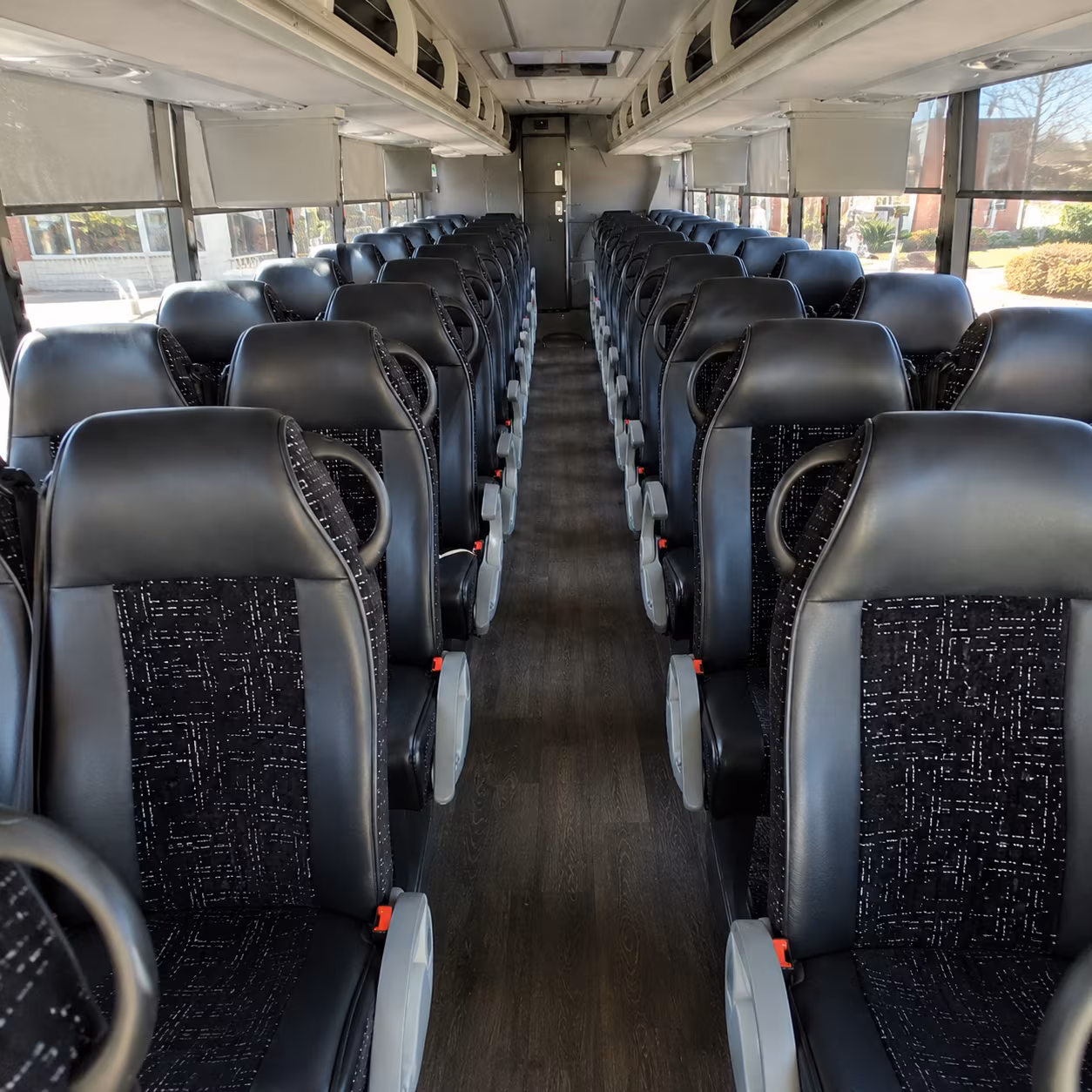 hayward 54 passenger charter bus inside