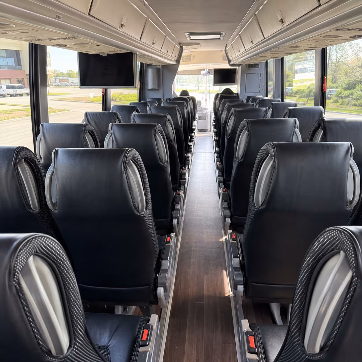 hayward 56 passenger charter bus inside