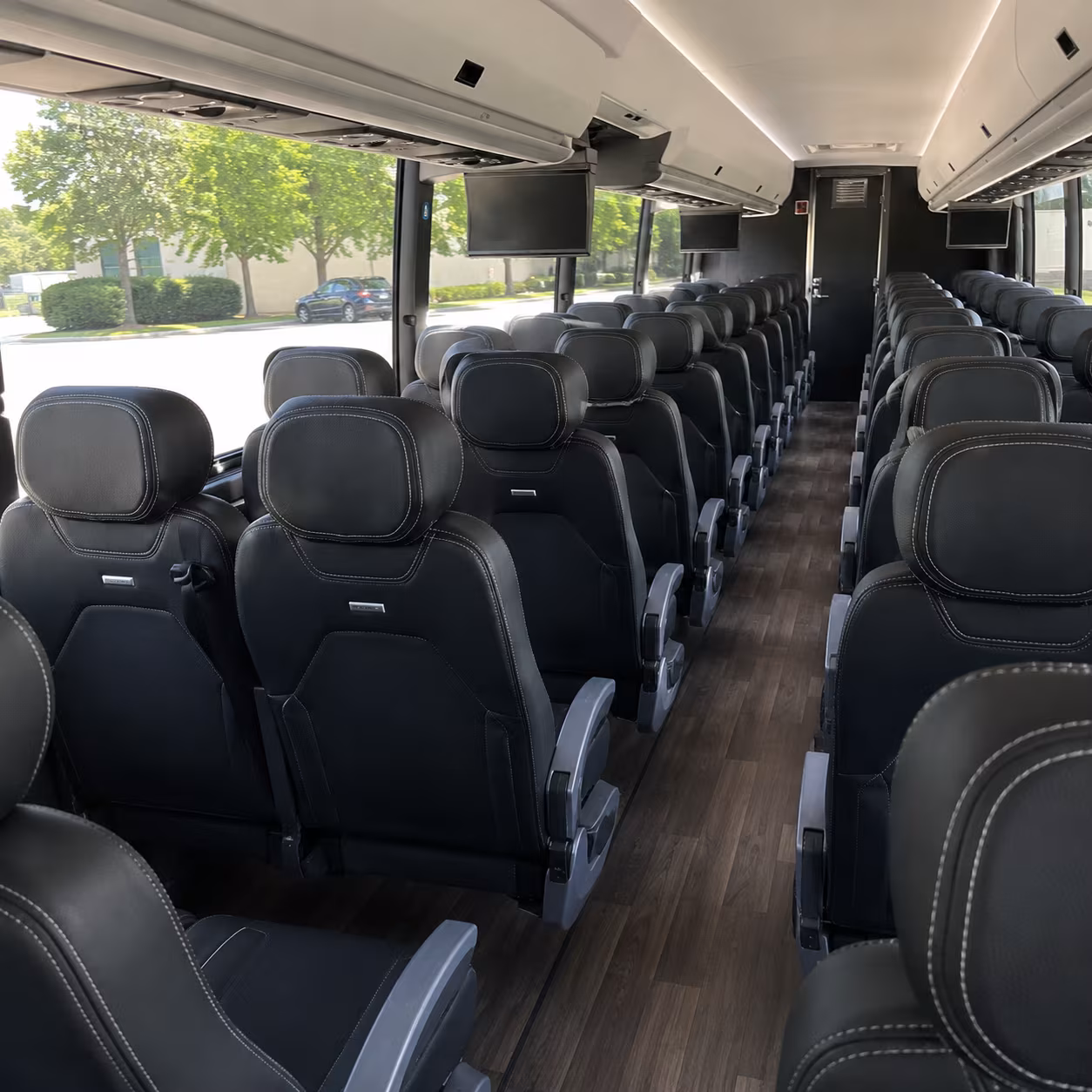 hayward 56 passenger charter bus interior