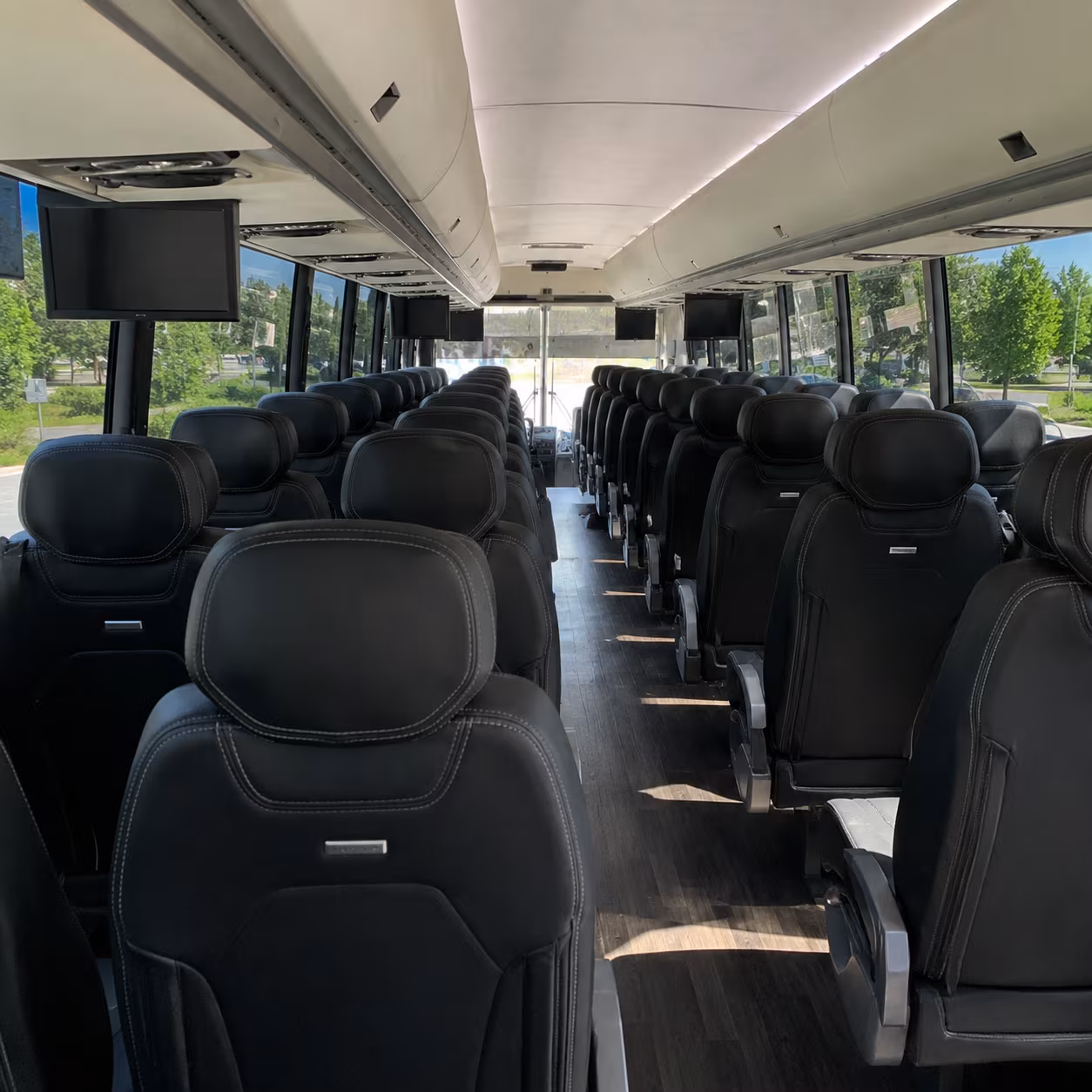 hayward charter bus inside