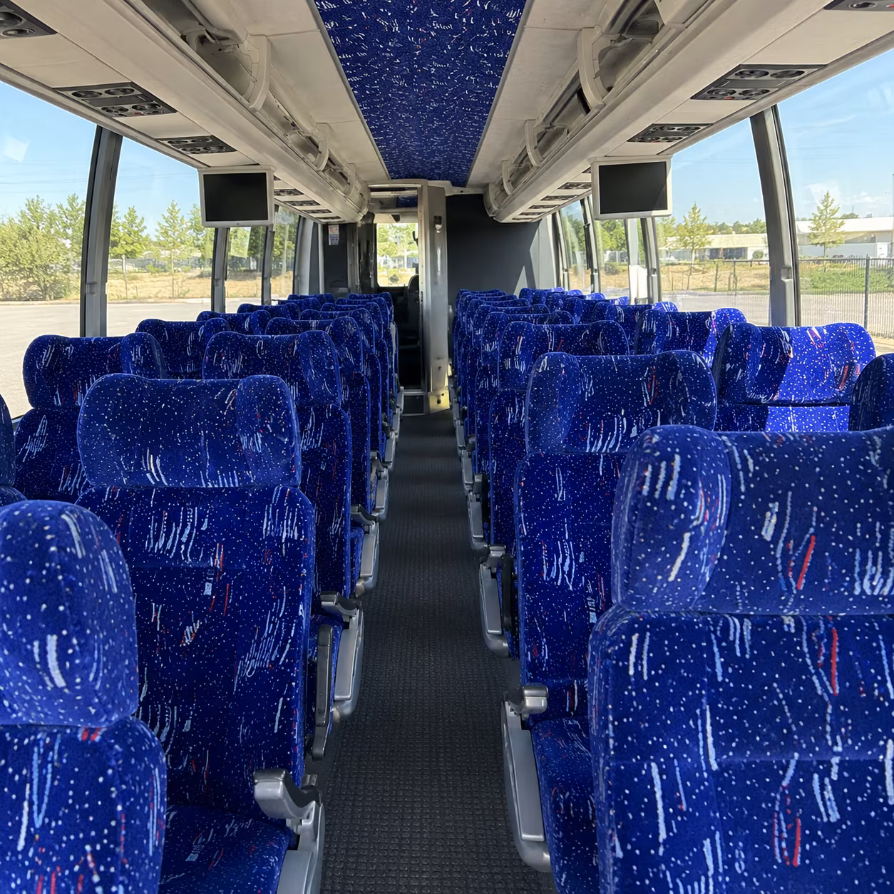 hayward charter bus interior
